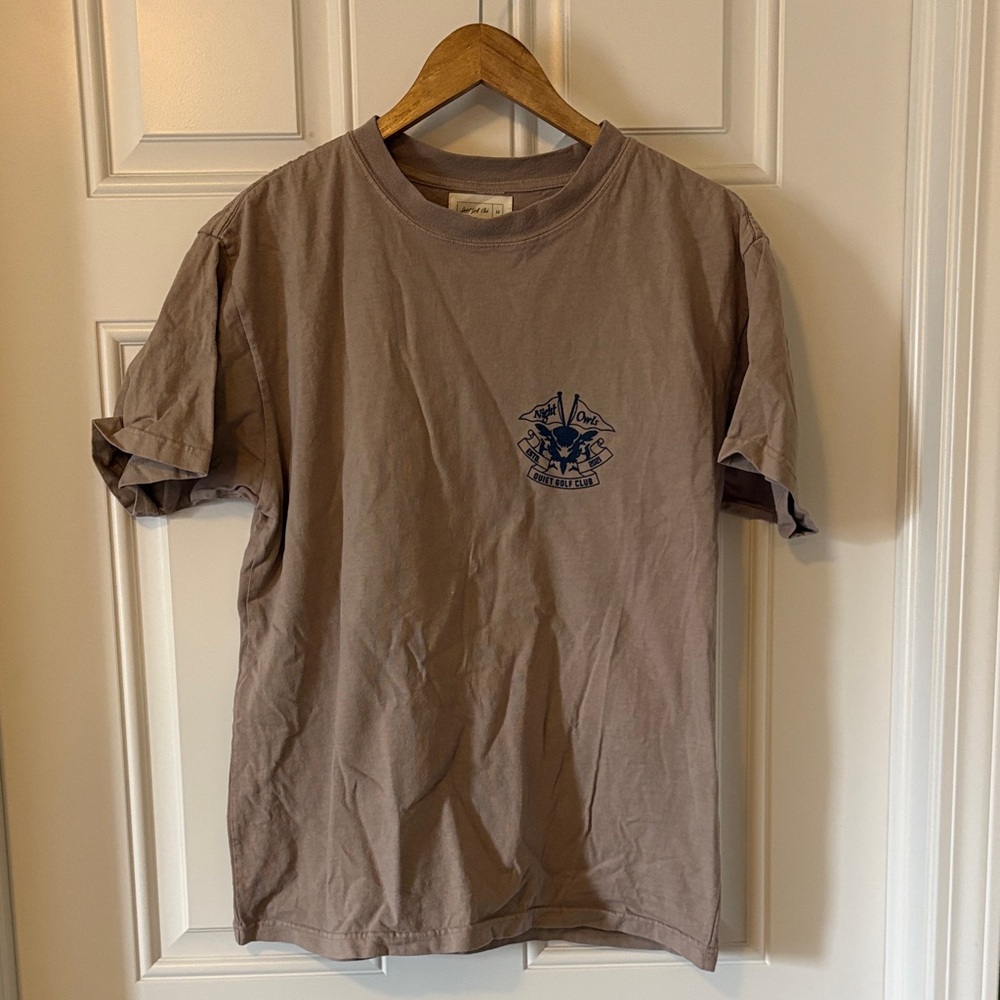 Quiet Golf Men's Brown and Green Graphic T-Shirts